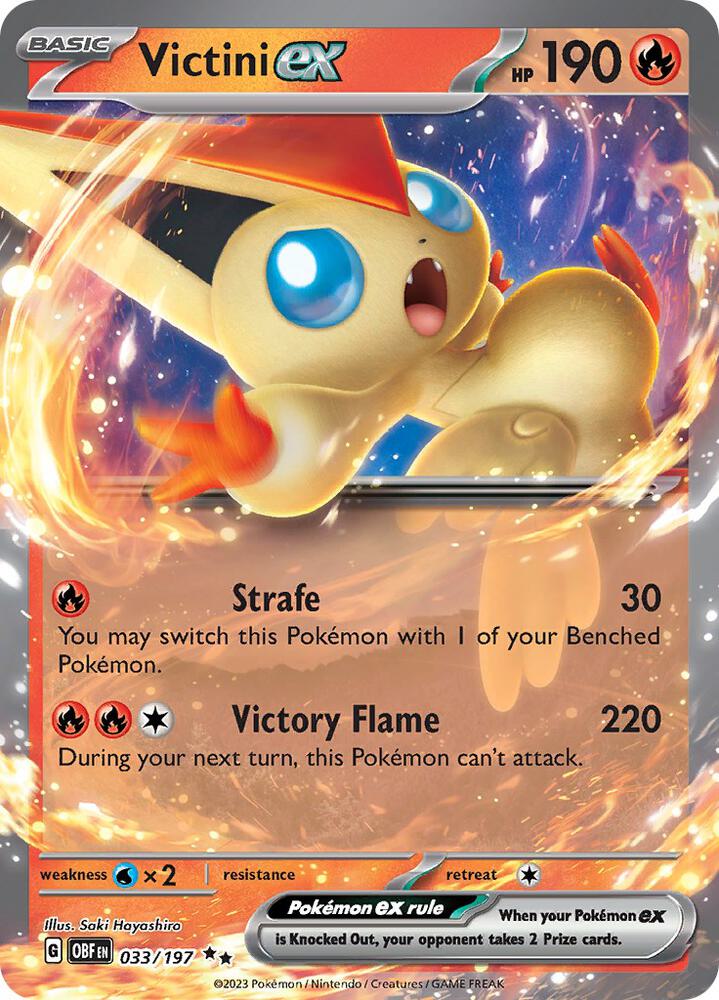 Victini ex - SV03: Obsidian Flames - Pokemon - TCGplayer.com
