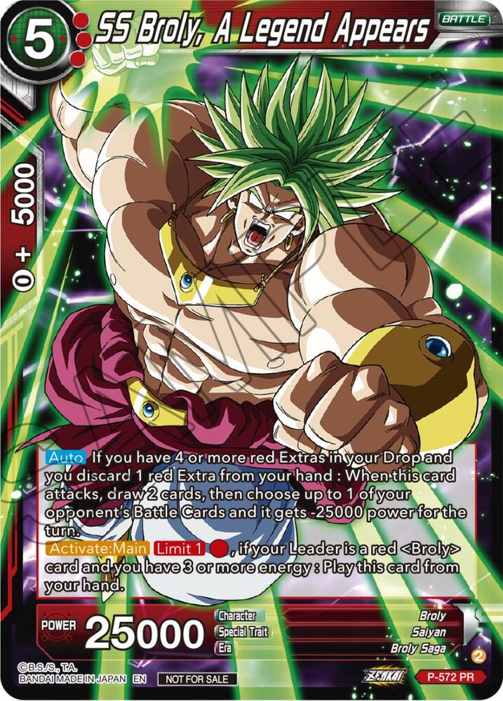 SS Broly, A Legend Appears (Zenkai Series Tournament Pack Vol.7