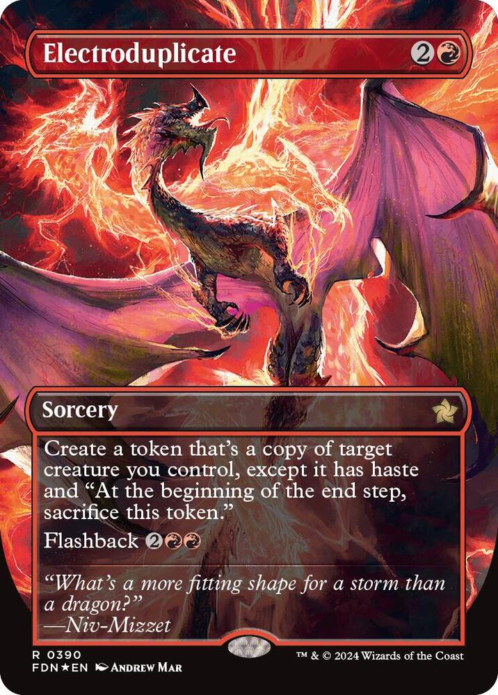 Electroduplicate (Borderless) (Mana Foil) - Foundations - Magic