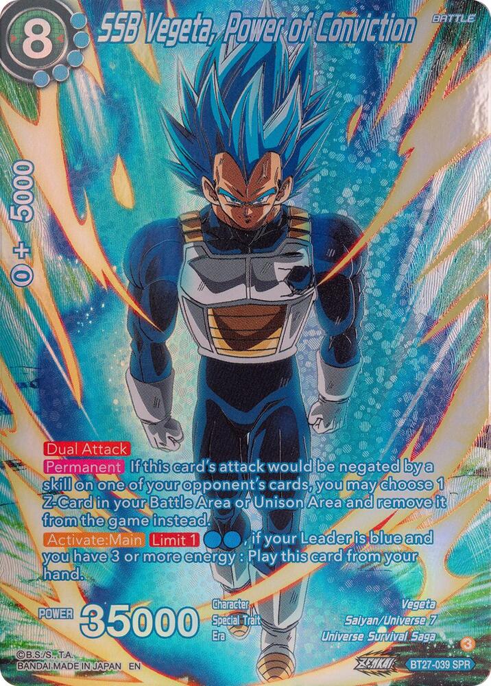 SSB Vegeta, Power of Conviction (SPR) - History of Z - Dragon Ball