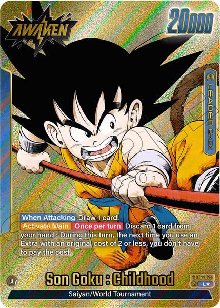 Son Goku : Childhood - FB06-025 (Gold) - Manga Booster 01 - Dragon