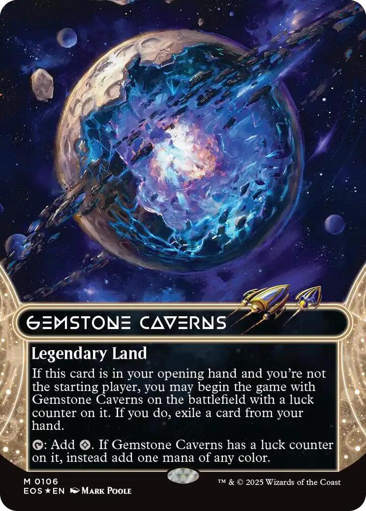 Gemstone Caverns (0106) (Borderless) (Galaxy Foil) - Edge of