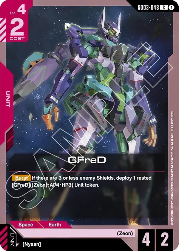 GFreD (GD03-048) - Steel Requiem - Gundam Card Game - TCGplayer.com