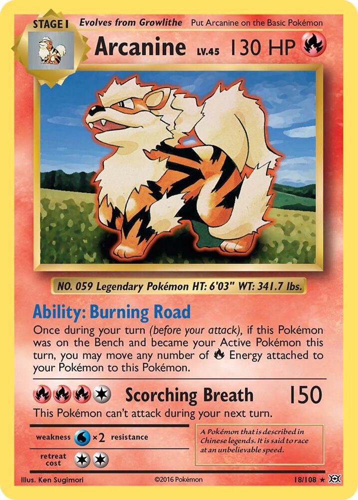 Arcanine - XY - Evolutions - Pokemon - TCGplayer.com
