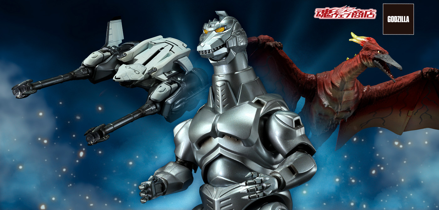 S.H.MonsterArts メカゴジラ (1993)＆ガルーダ＆ファイヤーラドン 幕張
