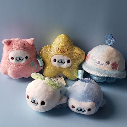 220405 まめゴマ おそらのすいぞくかん てのりぬいぐるみ＆お空のすい