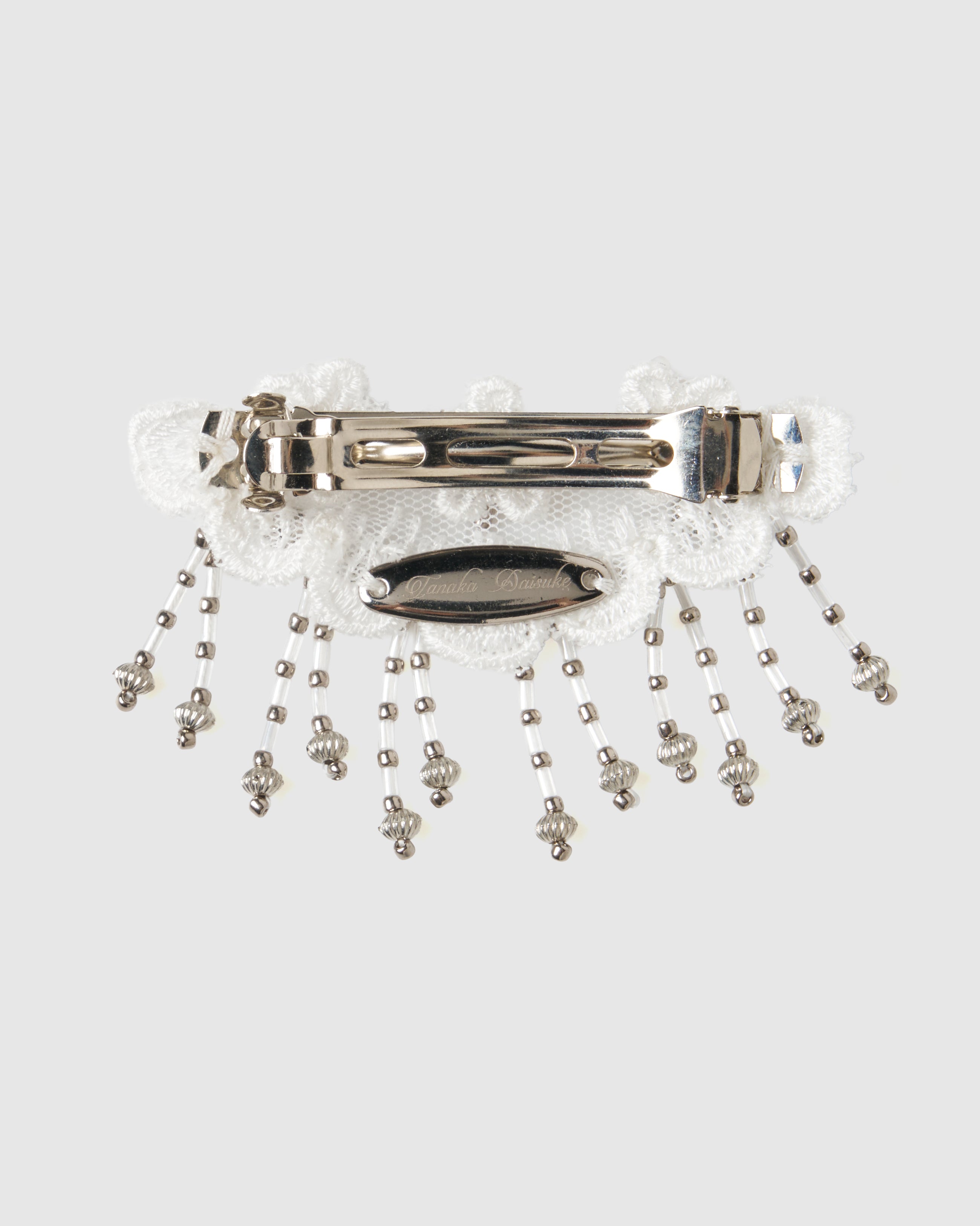 タナカダイスケ| snow bijou mini barrette white – tanakadaisuke