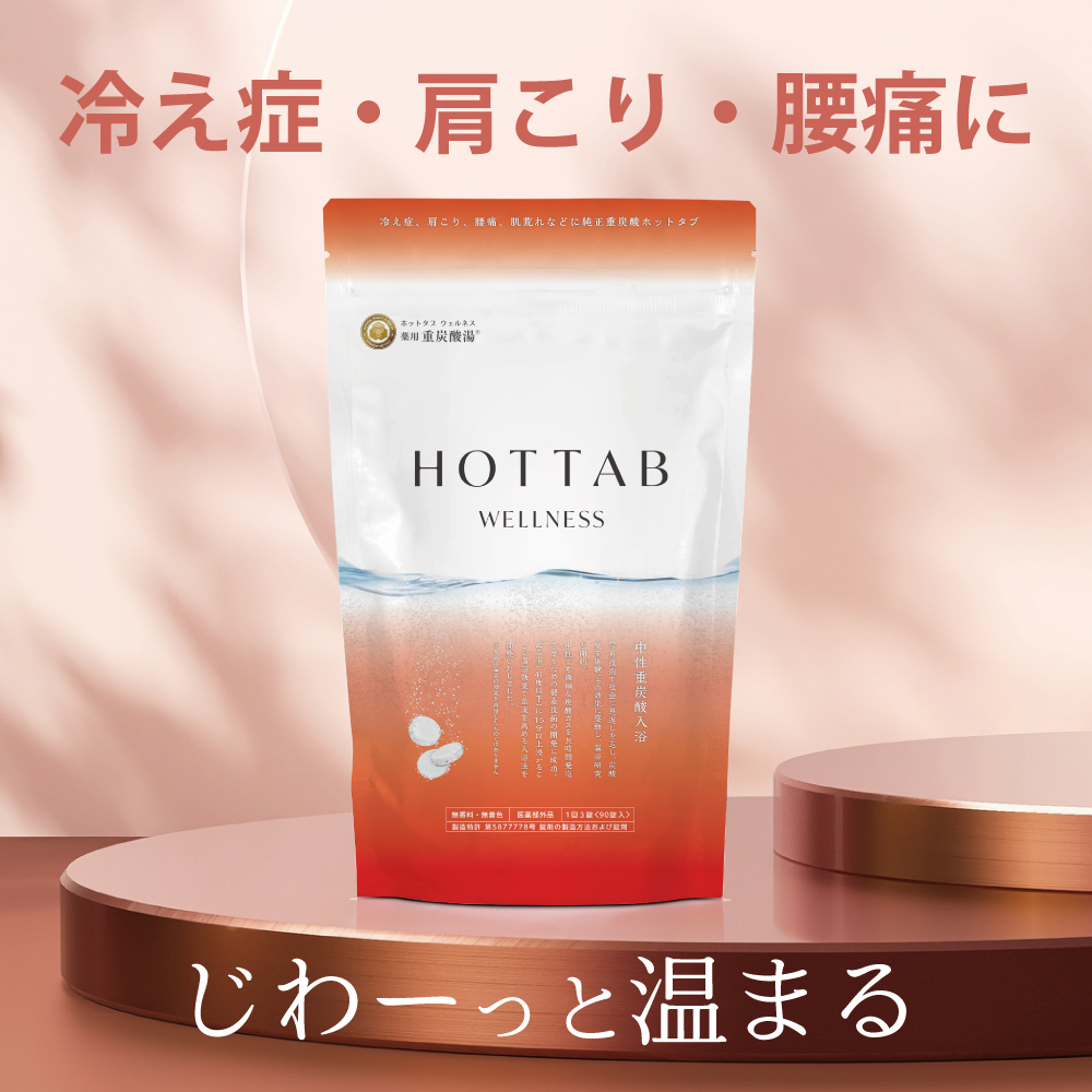 薬用 ホットタブ HOTTAB ウェルネス 中性重炭酸入浴剤 [医薬部外品