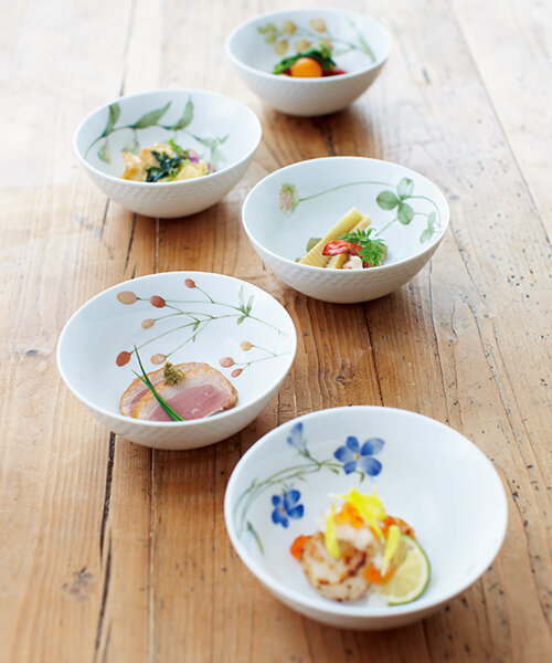 あづまの路 15.5cmプレートセット(5枚)(絵変り) | ノリタケ食器公式