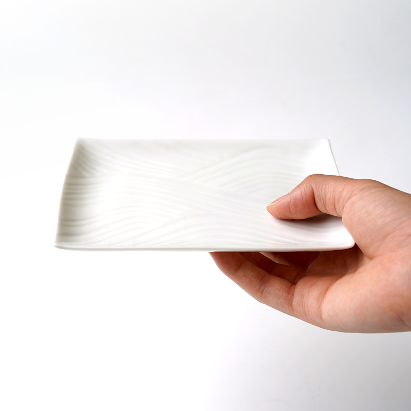 白磁さらさ たち吉の美濃焼の角皿・角鉢・プレート・大皿・銘々皿 通販