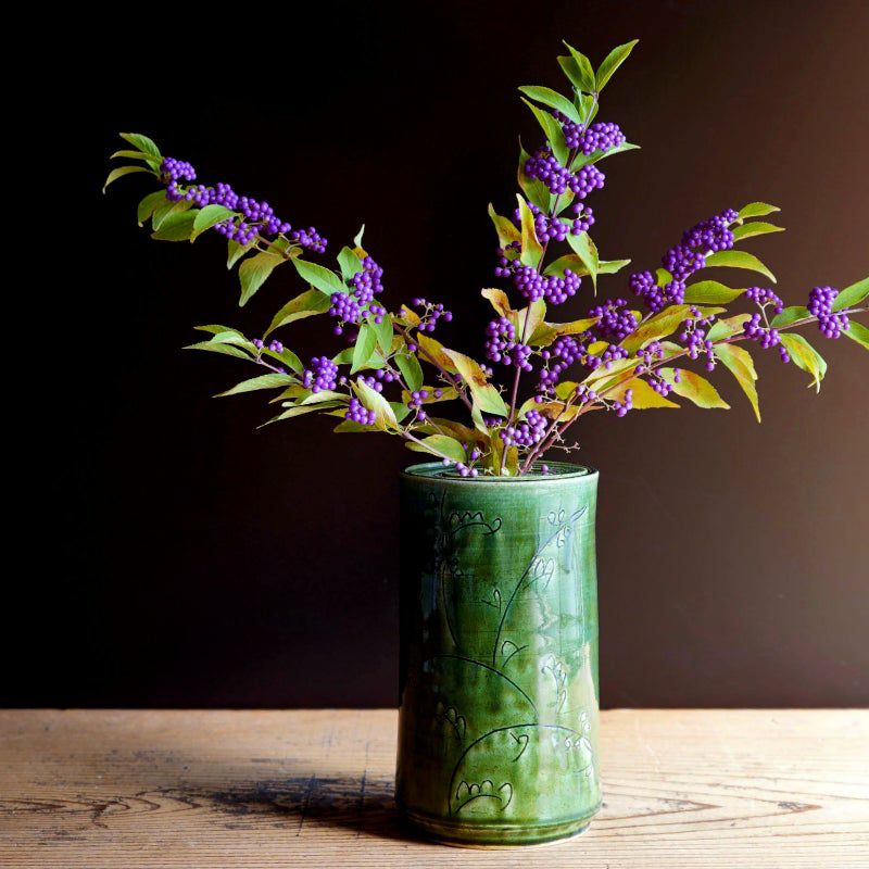 シリーズ以外・その他 織部唐草 花生（桐箱入）〈1個〉 美濃焼 |皿や鉢