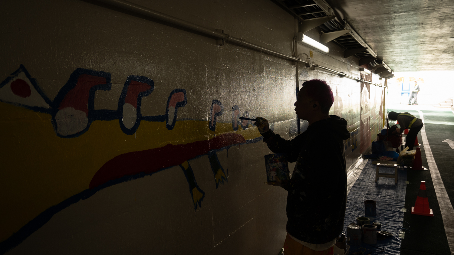 LOVE-LOVE-LOVE！立川のトンネルアートで気になってしょうがない！玉川