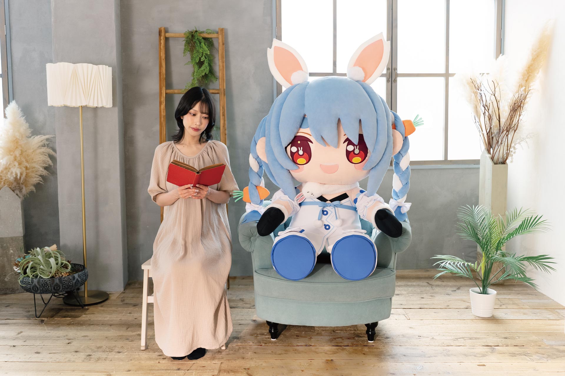 どきゅーと ホロライブプロダクション 超特大ぬいぐるみ 兎田ぺこら