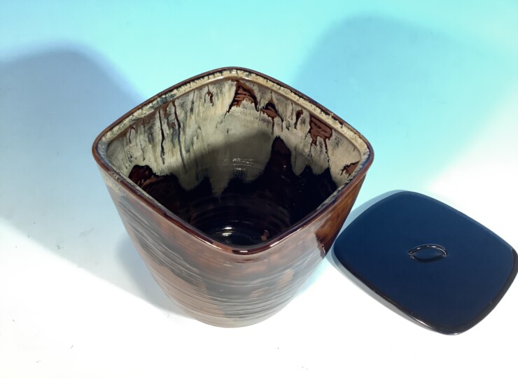 水指 高取焼 菱 高取八山作 | 泰山