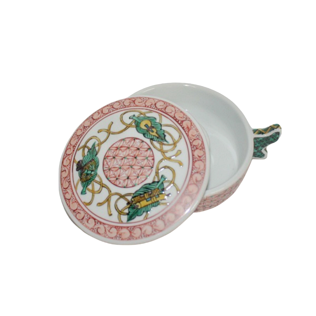 書道用品 「赤絵宝文様墨池 手描き」 九谷美陶園 寺前瑛生 九谷焼