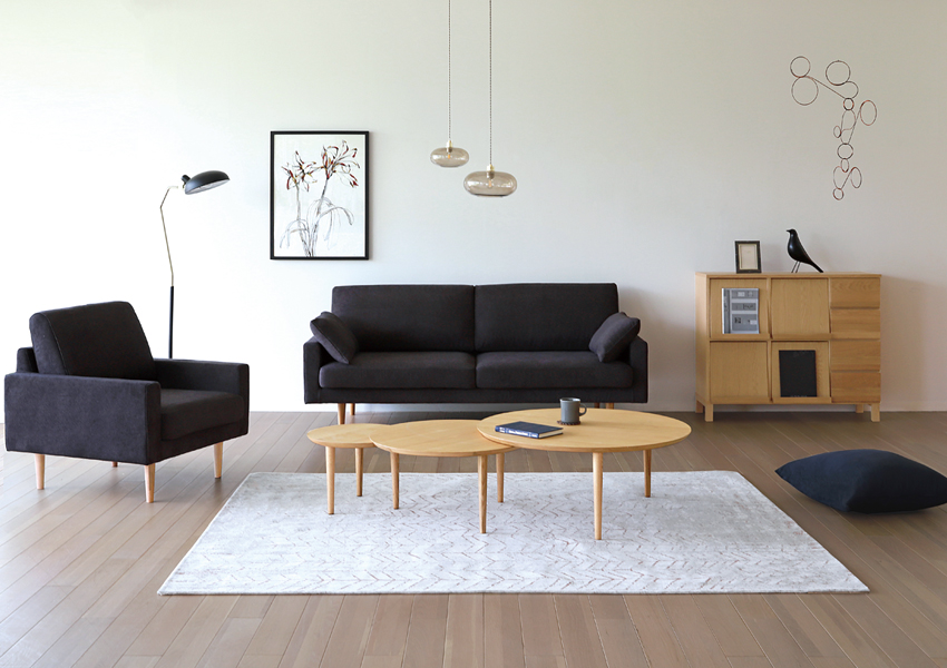 レオソファ 1人掛け DARK GRAY(W75×D85×H82cm)税込￥64,000～ | 高野