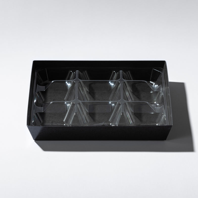 クラフトトレイ ロータイプ正方形 M ブラック – TAKE PACK