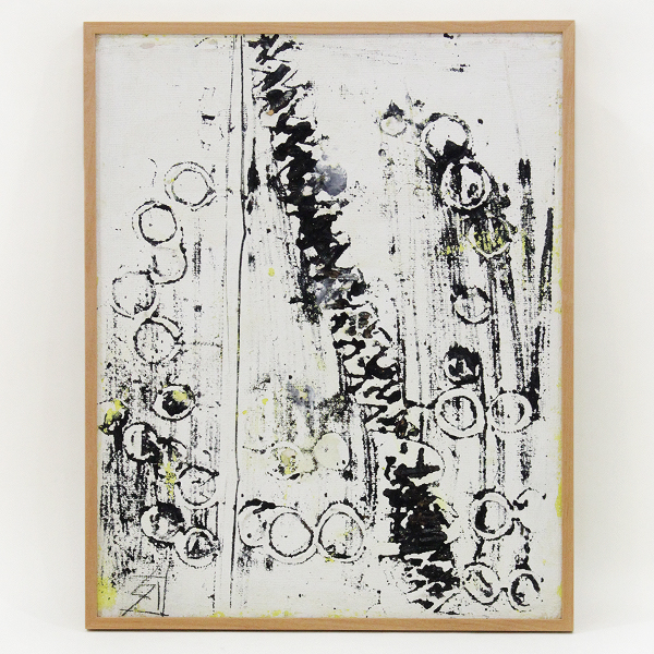 須田剋太 『抽象』 額装 サイン有 - 瀧屋美術 -鎌倉の美術品専門店