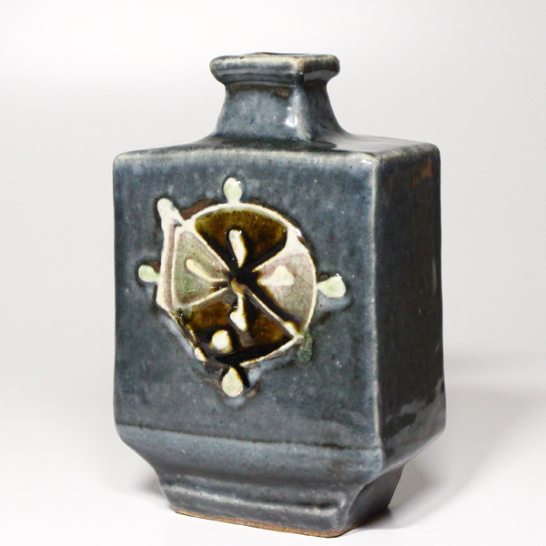 河井寛次郎『呉須辰砂花扁壺』 - 瀧屋美術 -鎌倉の美術品専門店 販売・買取