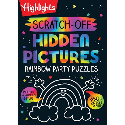 Scratch-Off Hidden Pictures Rainbow Party Puzzles - (Highlights
