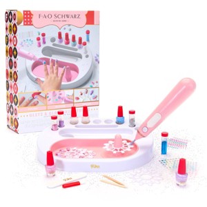 FAO Schwarz Glitz & Glam Nail Studio Custom Press-On Nail Kit : Target