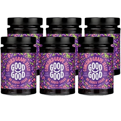 Good Good Concord Grape Jelly No Sugar - Case of 6/12 oz : Target