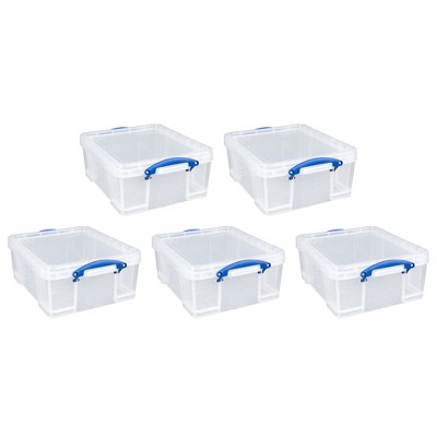 Really Useful Box 17L Storage Container with Lid and Clip Lock