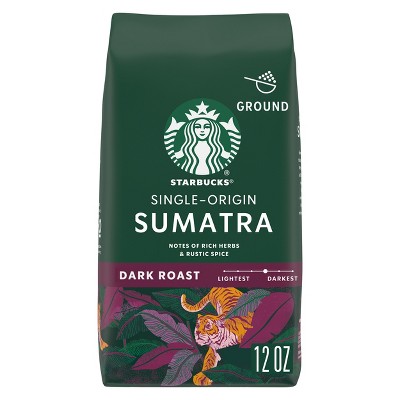 Starbucks Dark Roast Ground Coffee — Sumatra — 100% Arabica — 1