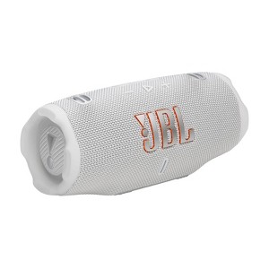 JBL Charge 6 Portable Speaker - White: Bluetooth, IP68, USB-C, 28H