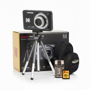 Kodak PIXPRO Friendly Zoom FZ55 Digital Camera (Black) Bundle : Target