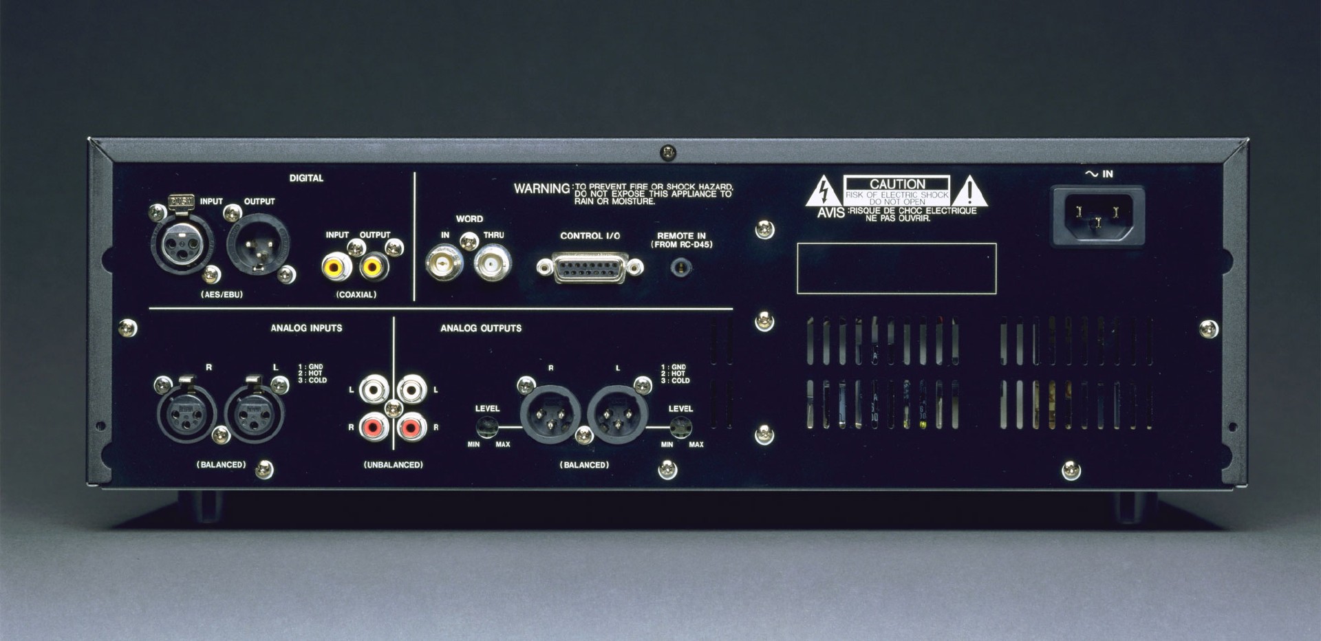 DA-45HR | 24-Bit DAT Recorder | TASCAM - International