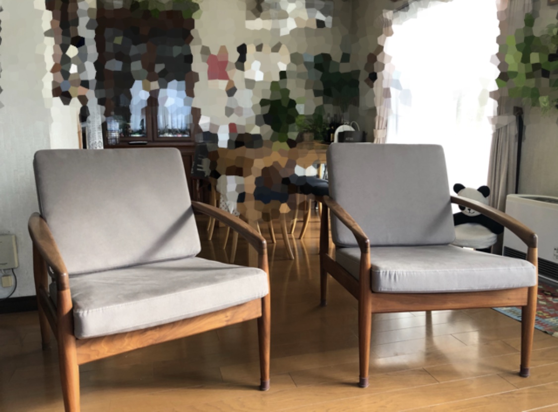 京都 宮崎椅子製作所さんのペーパーナイフソファ1人掛けに 傷に強い