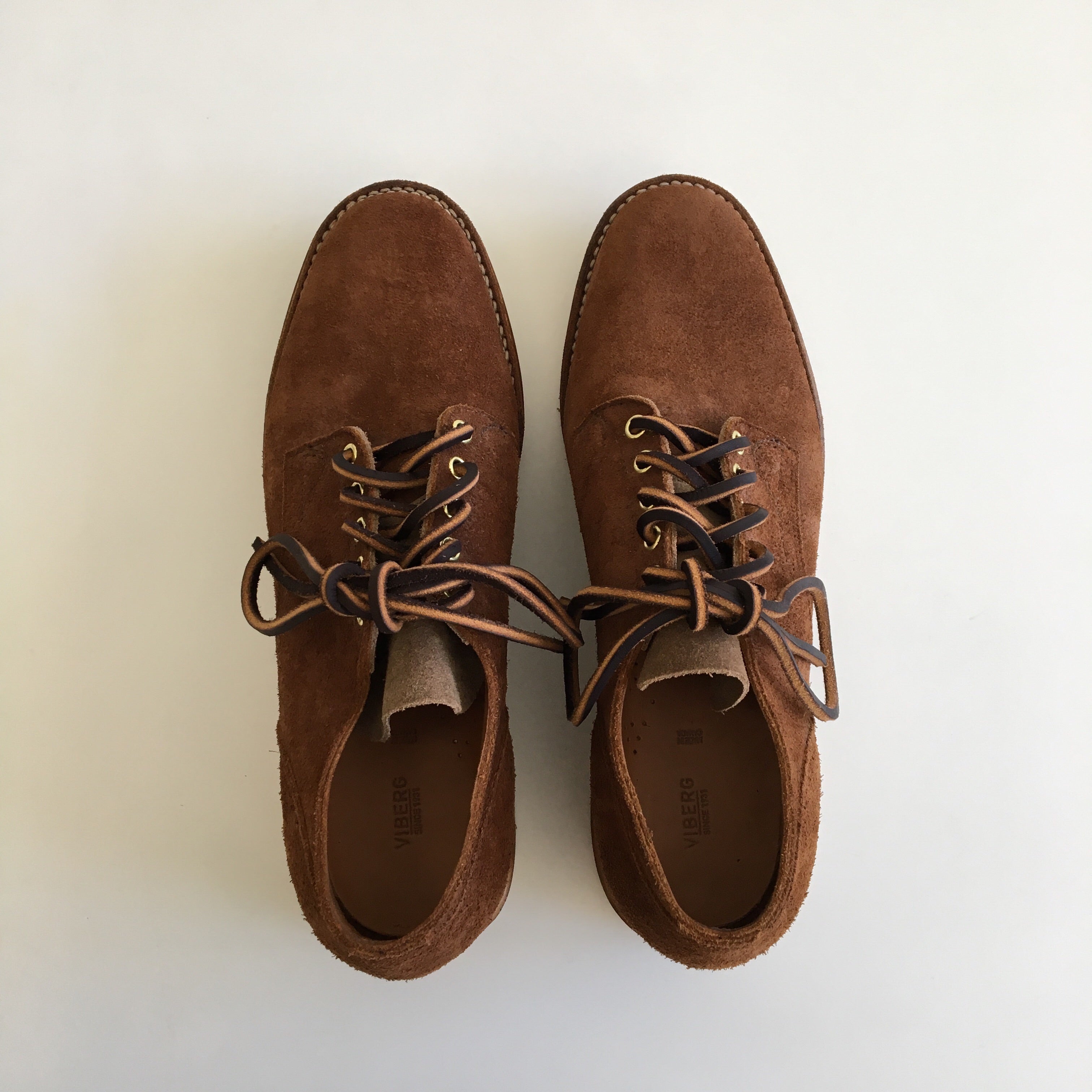 VIBERG 145 Oxford in Aged Bark Roughout for Tempo Design Store, SF CA!