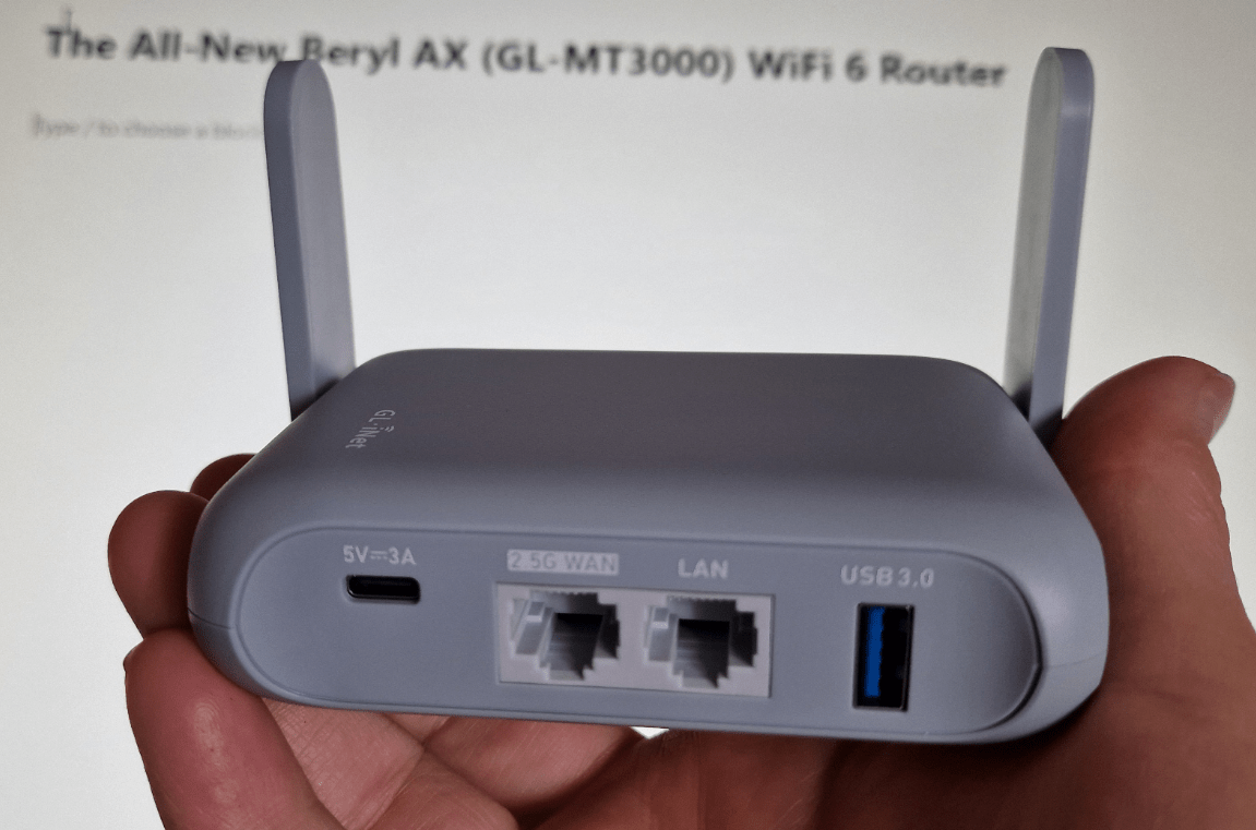 Beryl-AX (GL-MT3000) WiFi 6 Router and MORE - Scargill's Tech Blog