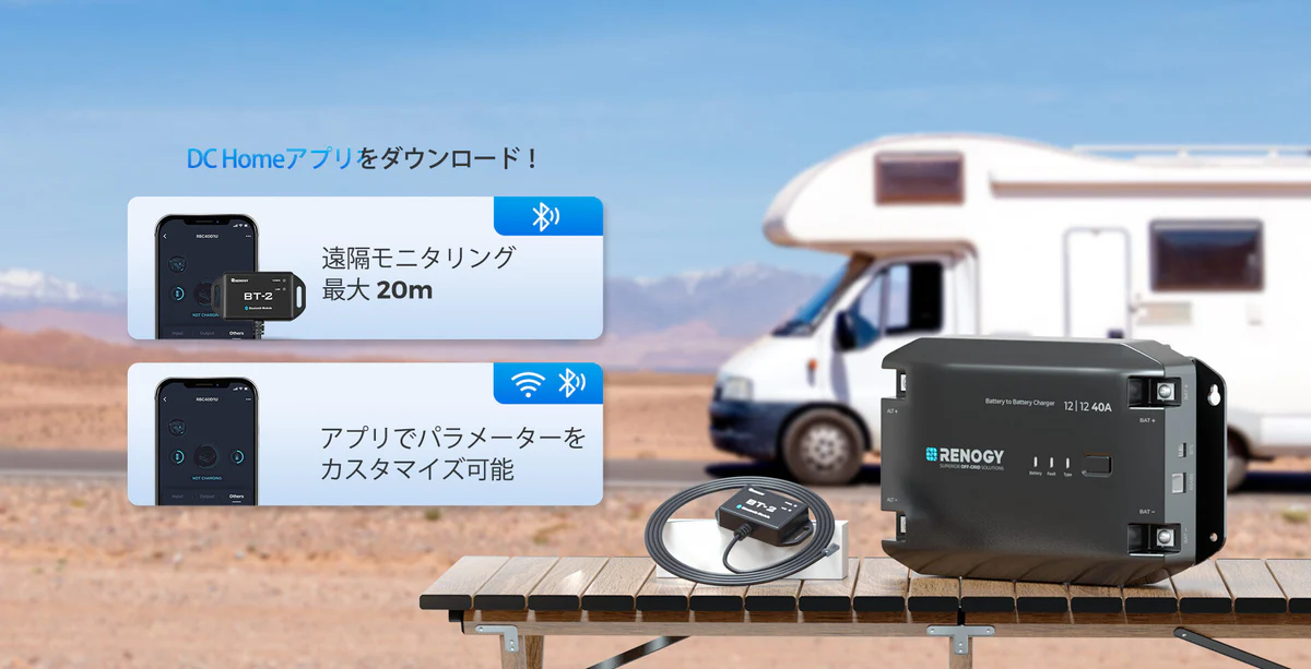 Renogy 12V 40A DC-DC 走行充電器