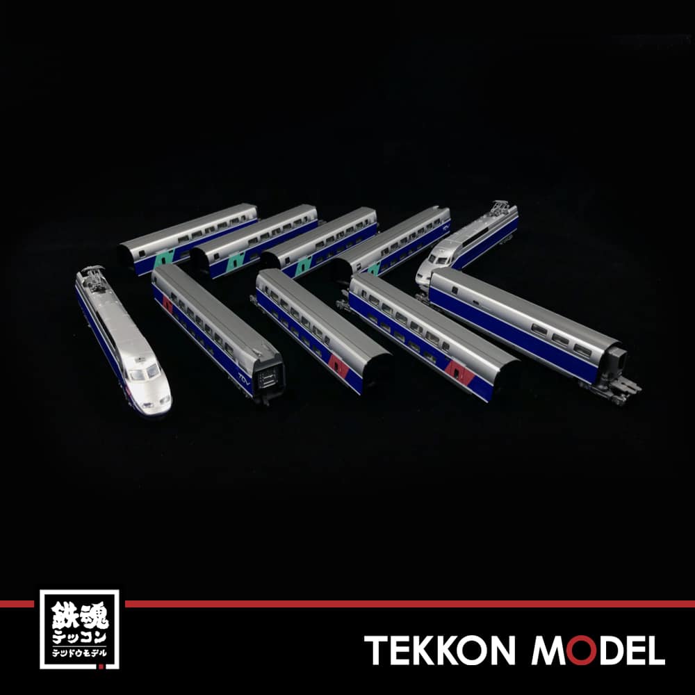 Nｹﾞｰｼﾞ ｶﾄｰ KATO 10-1529 TGV Réseau Duplex (ﾚｿﾞ・ﾃﾞｭｰﾌﾟﾚｯｸｽ) 10両