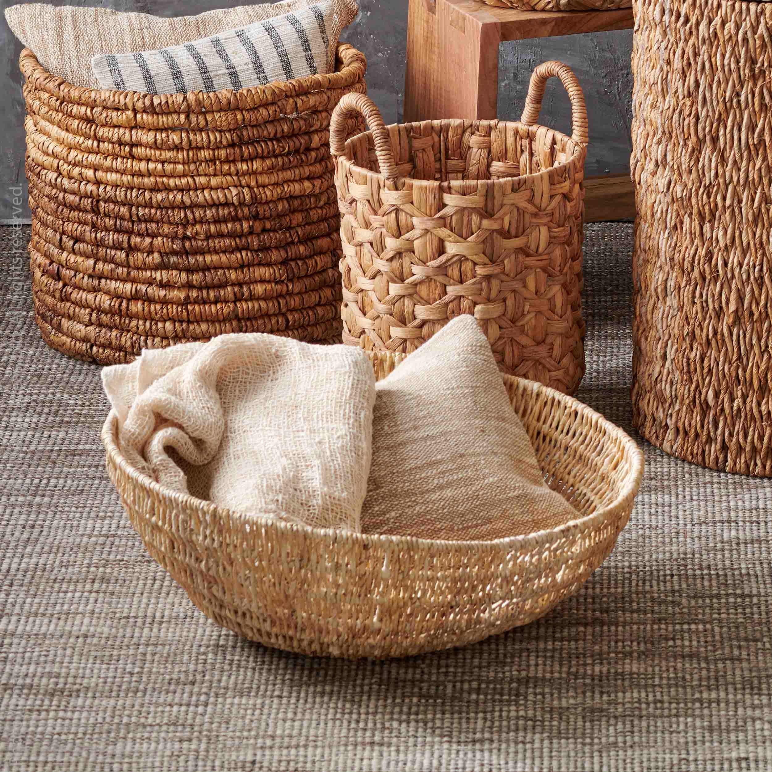 Mira™ Woven Abaca basket (set of 2) – texxture