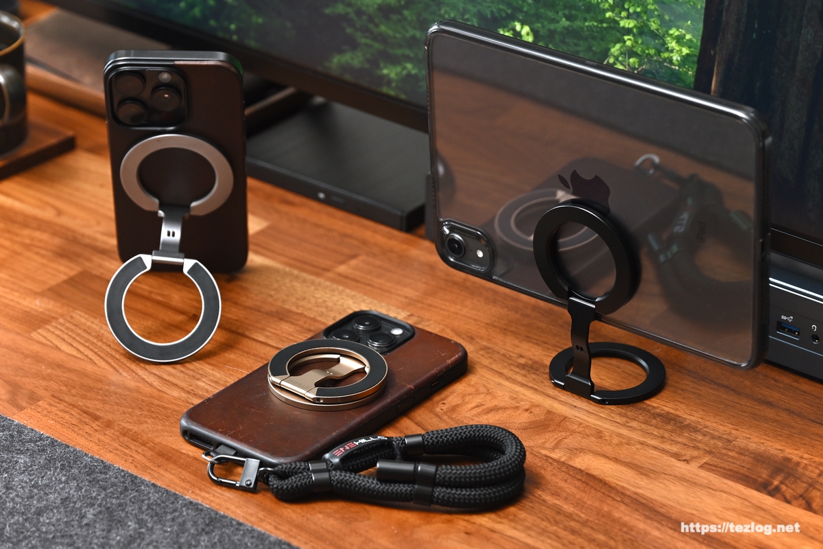 Dual Magic Ring レビュー。MagSafe対応マグネット内蔵リングを2つ搭載