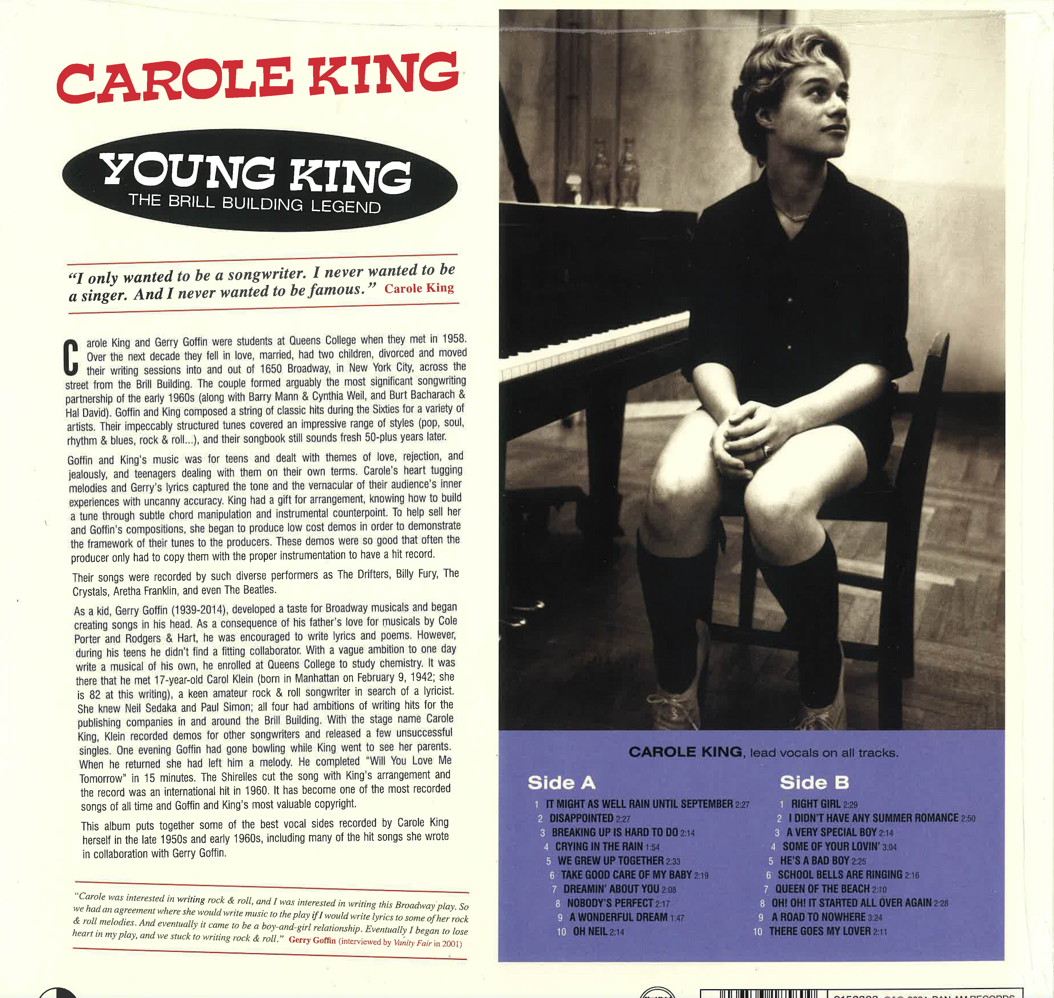 CAROLE KING (キャロル・キング) - Young King - The Brill Building
