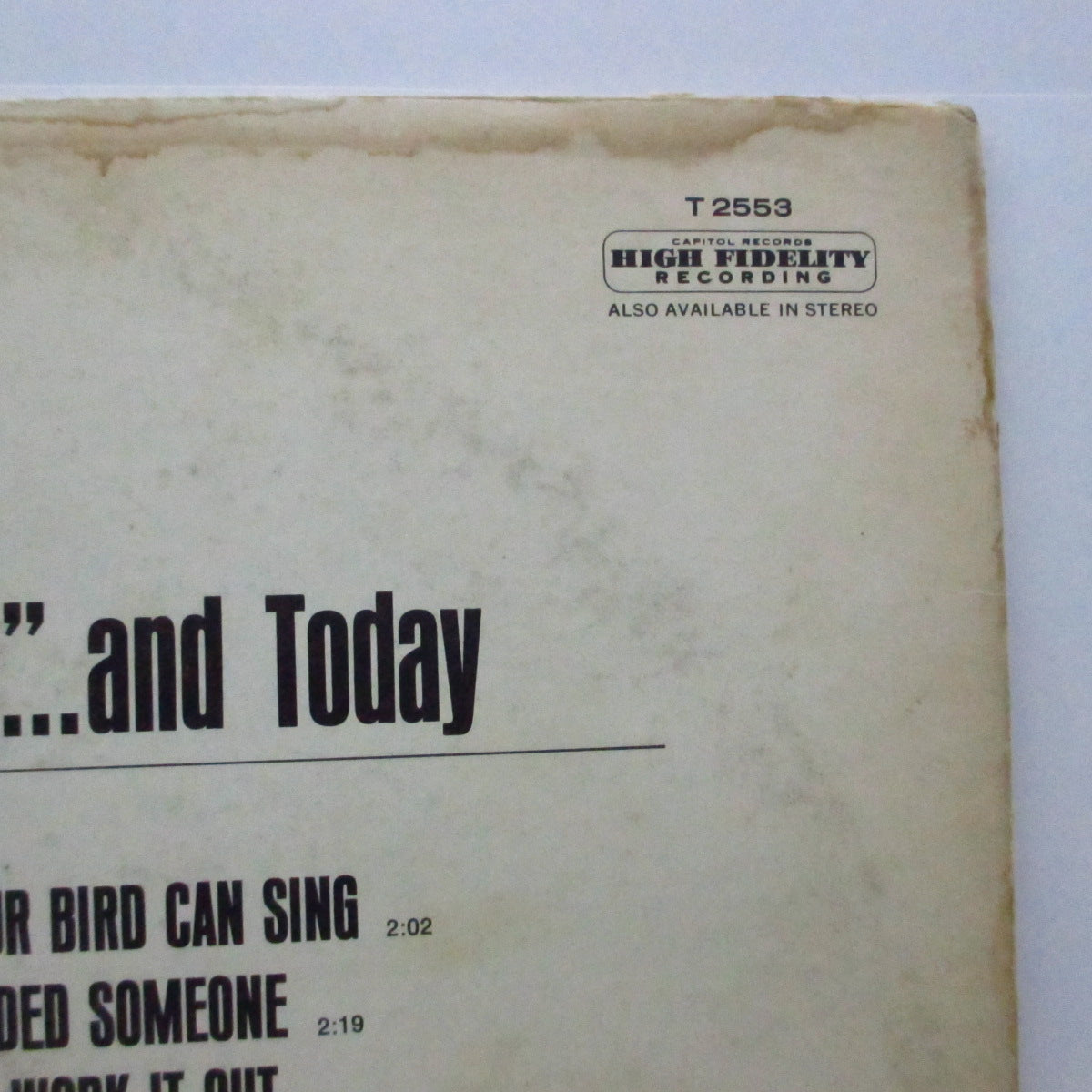 BEATLES (ビートルズ) - Yesterday & Today (US Orig Mono LP/Butcher