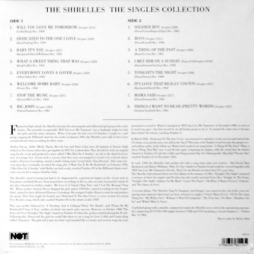 SHIRELLES (シュレルズ) - The Singles Collection (EU Limited 180g
