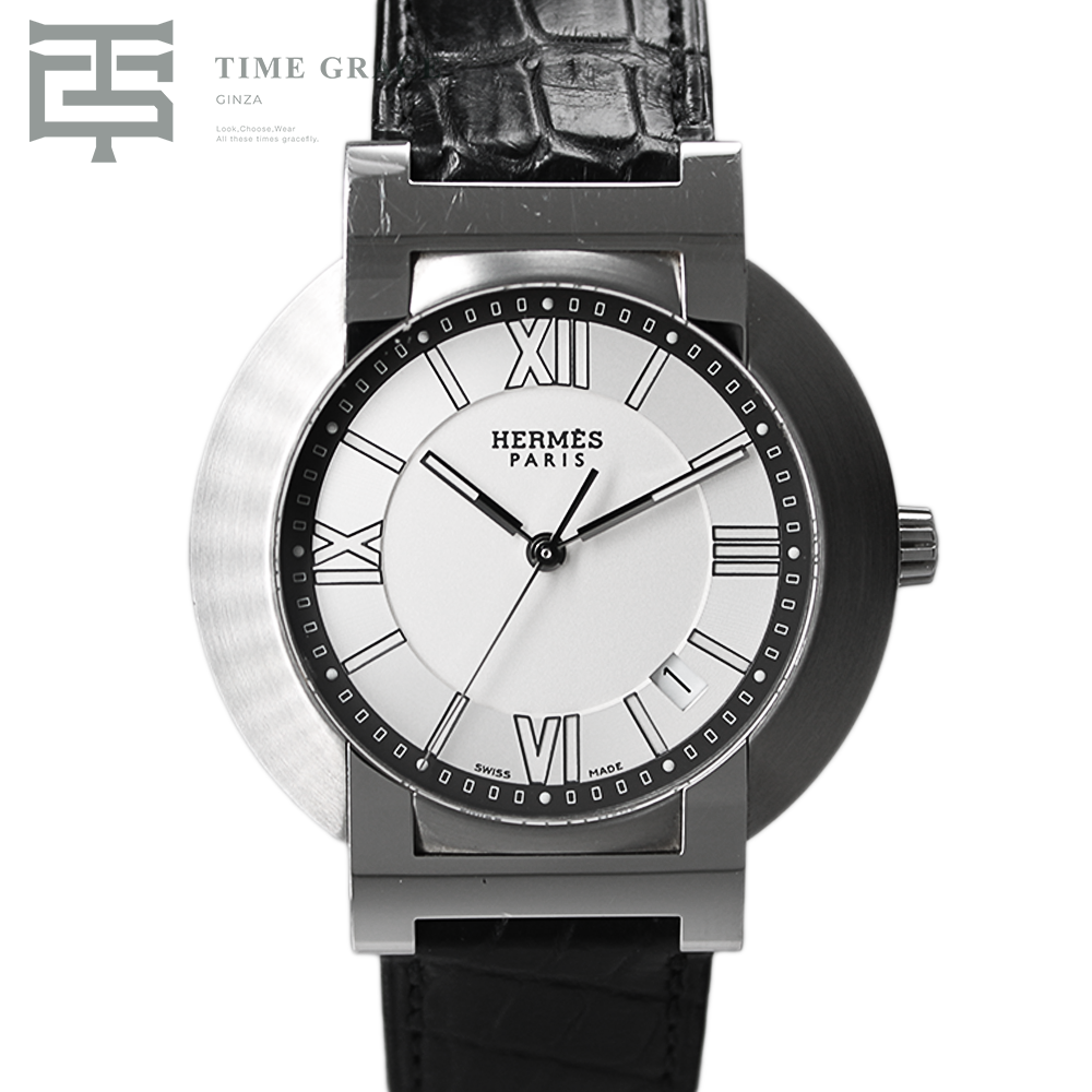 ノマード ブラックレザー オートクォーツ NO1.810.230/MNO/ エルメス