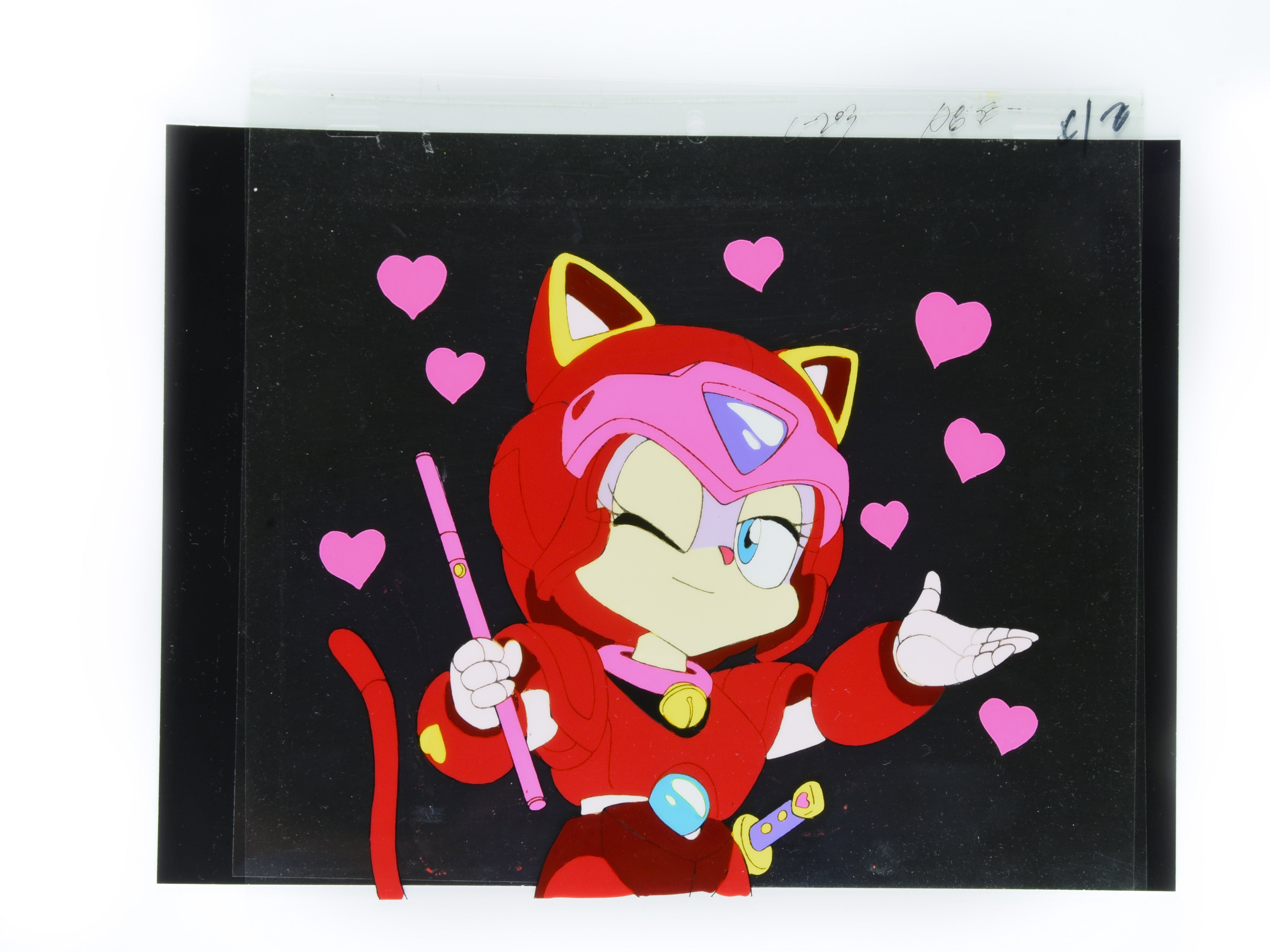 Samurai Pizza Cats - Polly Appearance Bank Cel - 2-layer