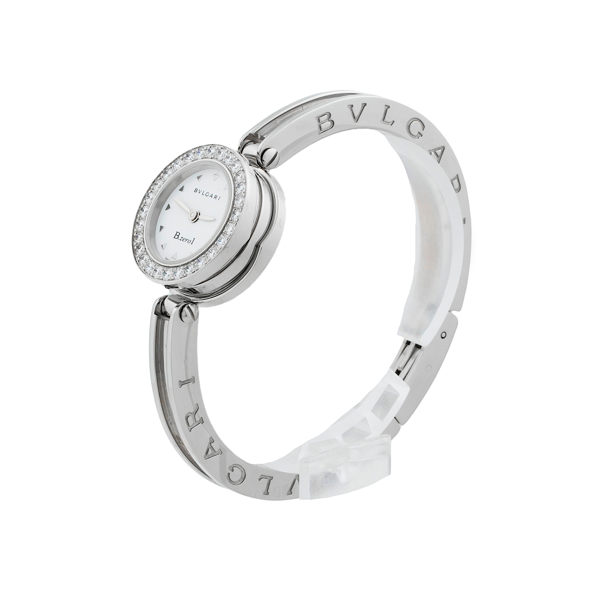 Bvlgari B.zero1 Bangle BZ22S Diamond Bezel Quartz Watch