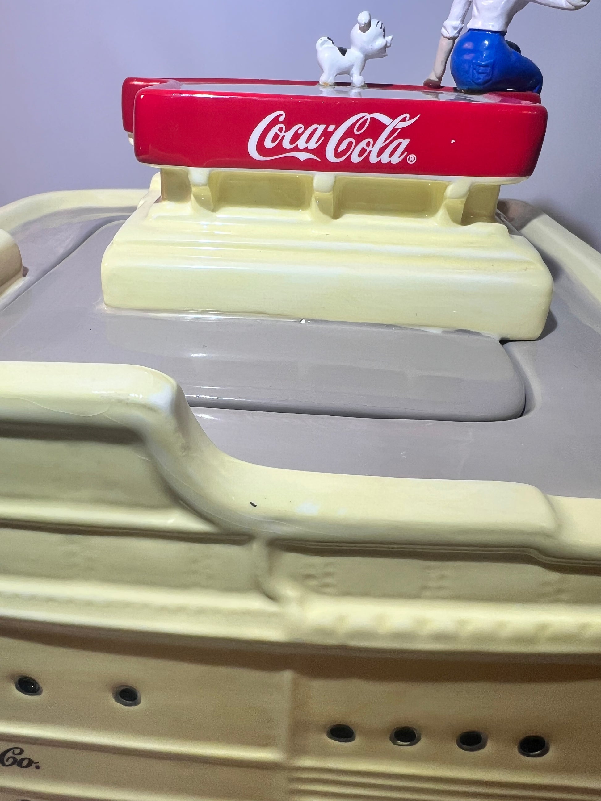 Betty Boop & Pudgy - Coca-Cola- 10” Cookie Jar - 2000 - Limited