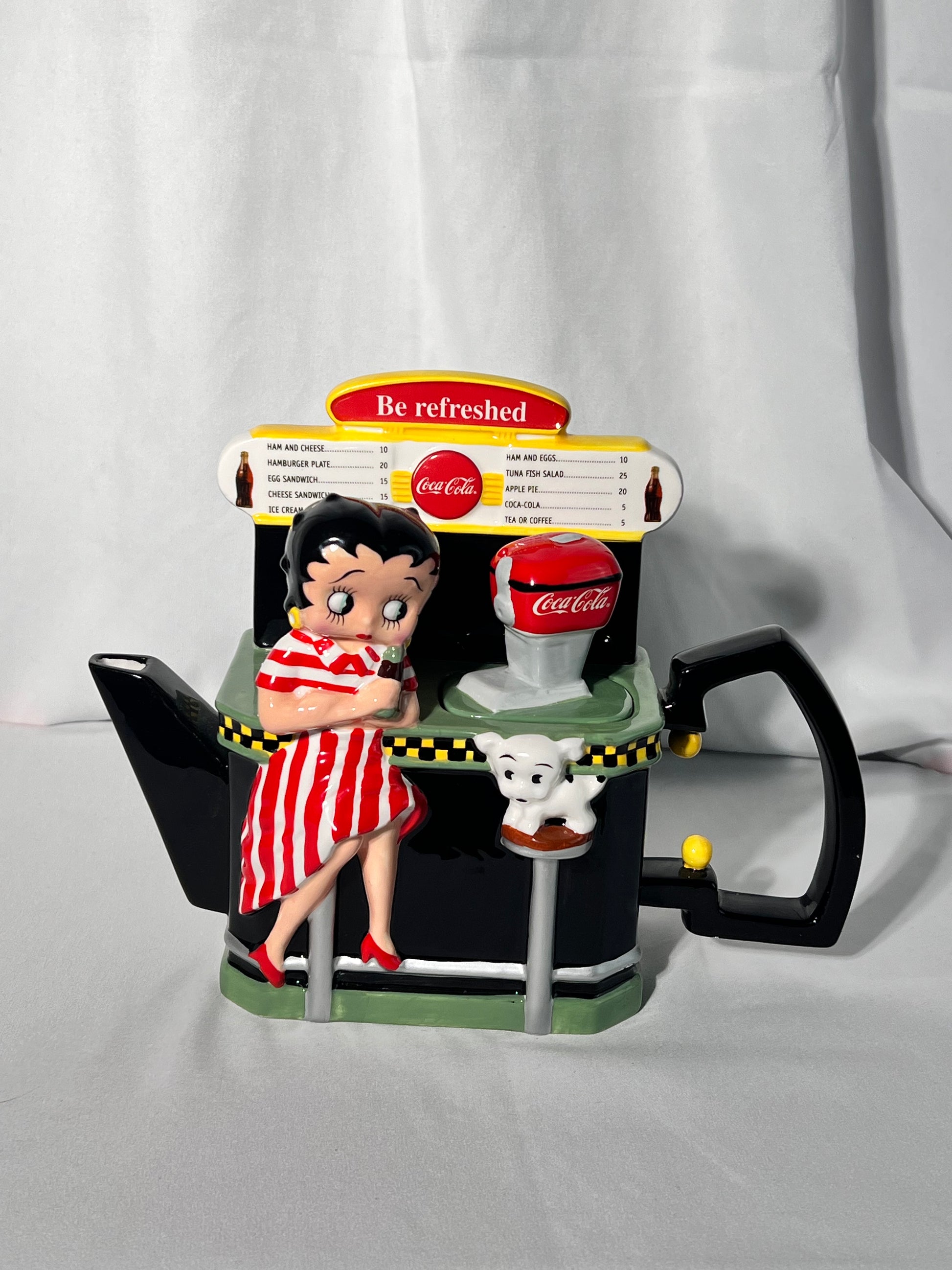 Betty Boop -Tea Pot- Coca Cola- Diner with pudgy – Timeless