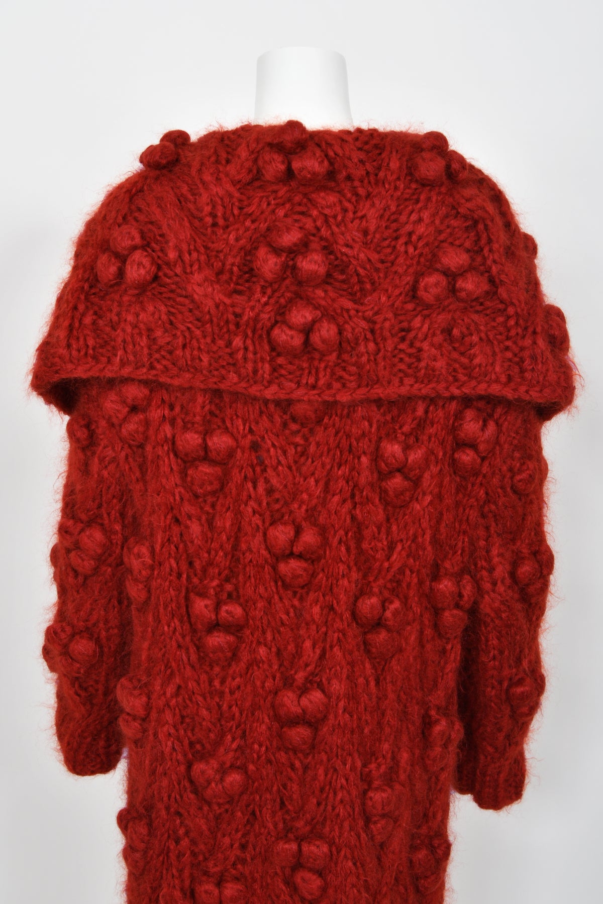 Vintage 1999 Christian Dior by John Galliano Wine Red Wool Knit