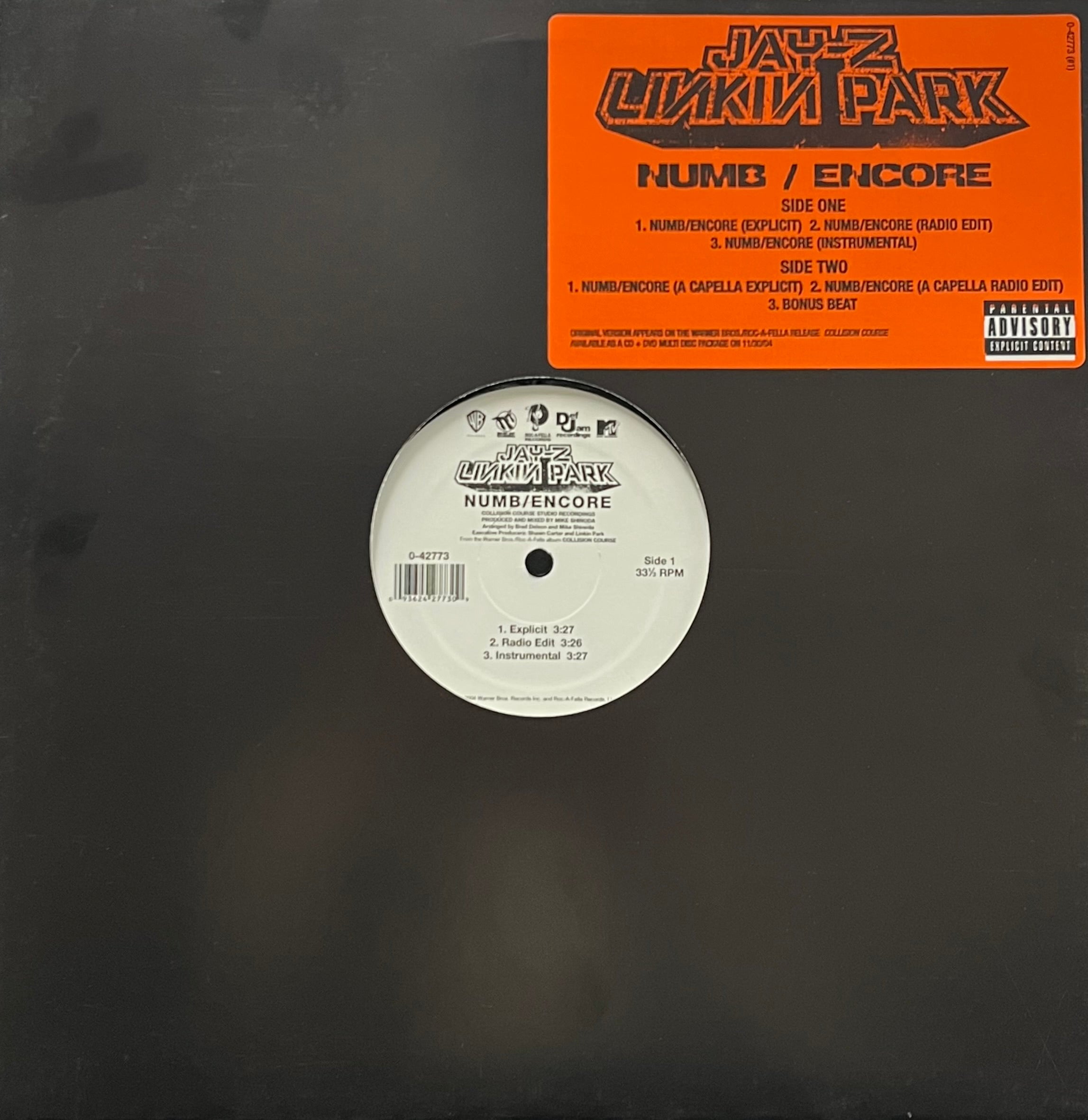 JAY-Z - LINKIN PARK / Numb / Encore (0-42773, 12inch) – TICRO MARKET