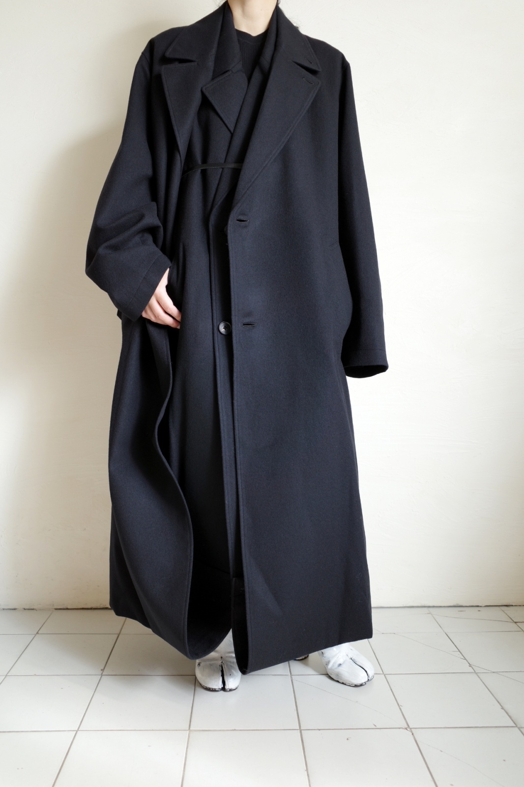 ssstein OVERSIZED DOCKING DOUBLE BREASTED COAT・BLACK - tity