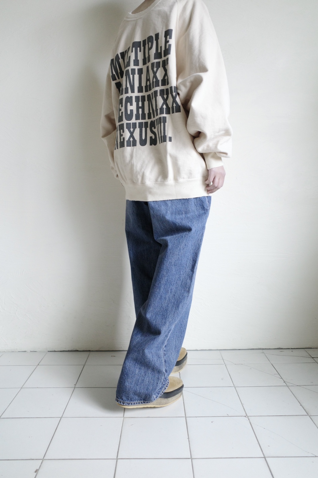 NEXUSVII. ARIES CREW SWEAT・BEIGE - tity